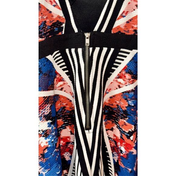 Material Girl Womens Babydoll Bustier Dress Size XL Blue Abstract Strappy Y2K - Picture 7 of 16